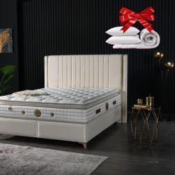 gowoll Boxspringbett 140x200 Rotterdam inkl. Matratze günstig online kaufen
