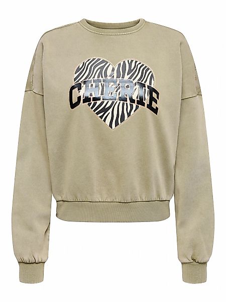 ONLY Sweatshirt "ONLLAUREN L/S LEO O-NECK CC SWT" günstig online kaufen