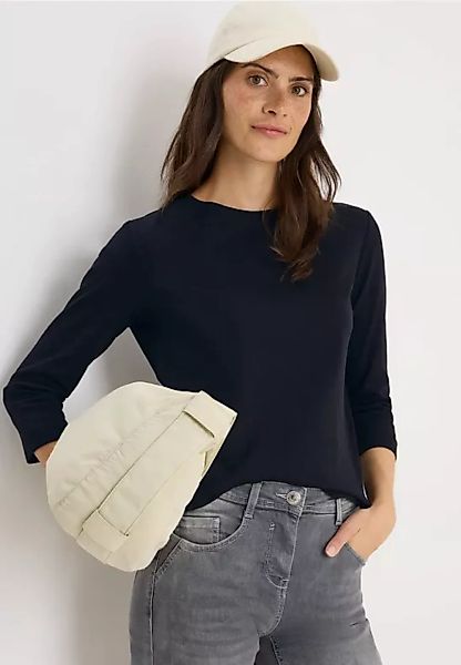 Shirt mit Rippstruktur günstig online kaufen