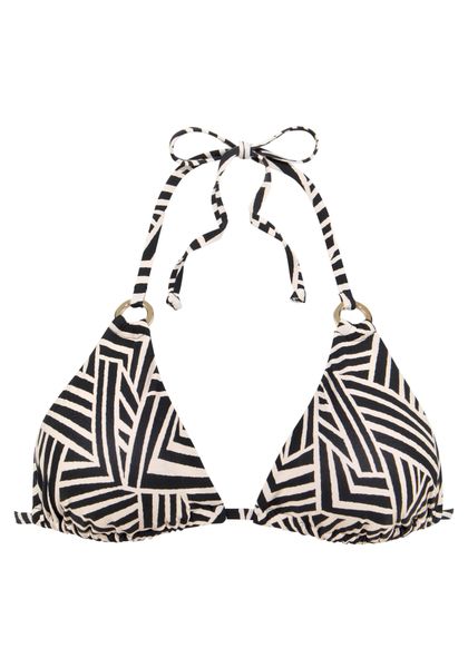 LASCANA Triangel-Bikini-Top Cleo, mit geometrischem Druck günstig online kaufen