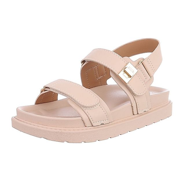 Ital-Design Elegante Damen Sandalen mit Strass-Details für Festlichkeiten R günstig online kaufen