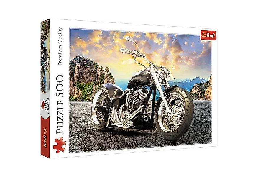Trefl Puzzle Schwarzes Motorrad (Puzzle), 599 Puzzleteile günstig online kaufen