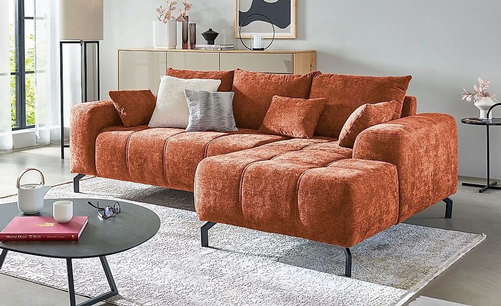 switch Ecksofa  Astrid ¦ rot ¦ Maße (cm): B: 252 H: 94 T: 150 Polstermöbel günstig online kaufen