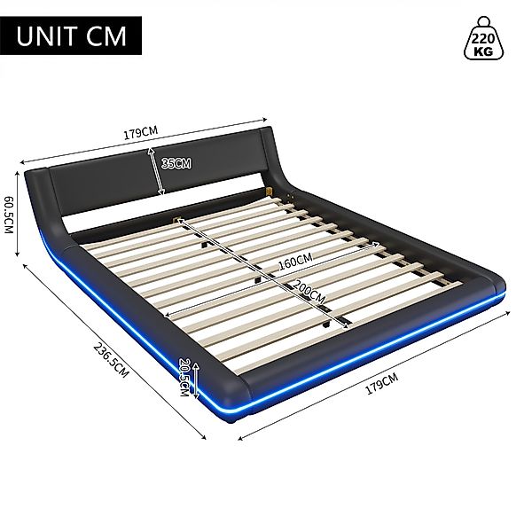 TavilaEcon Polsterbett Flachbett Bodenbett Doppelbett mit günstig online kaufen