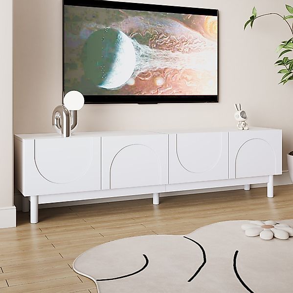OKWISH Lowboard mit gewölbten, wellenförmigen Türen günstig online kaufen