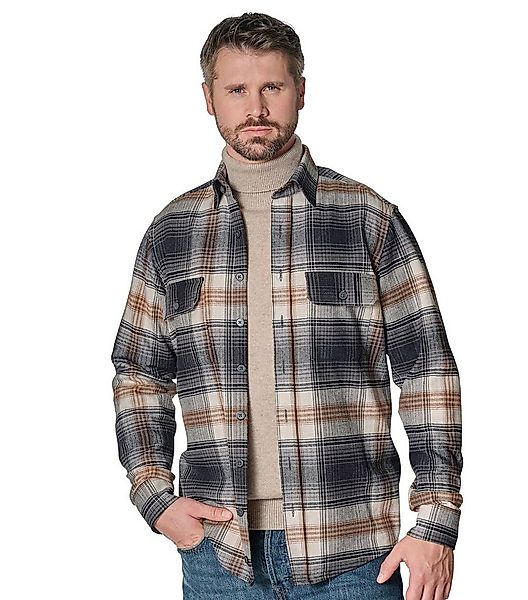 CASAMODA Langarmhemd CASAMODA Hemdjacke kariert günstig online kaufen