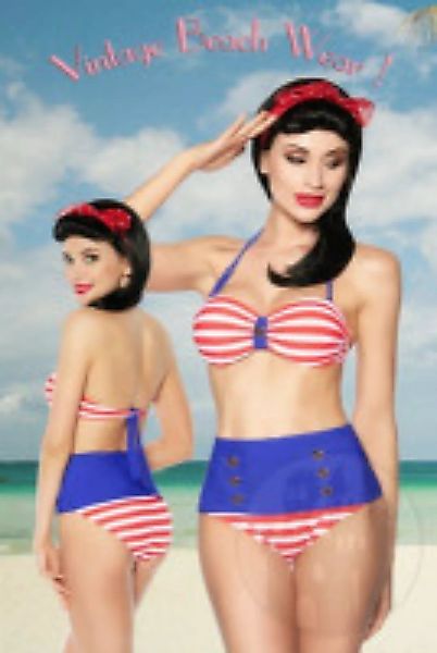 Vintage Bandeau- Bikini günstig online kaufen