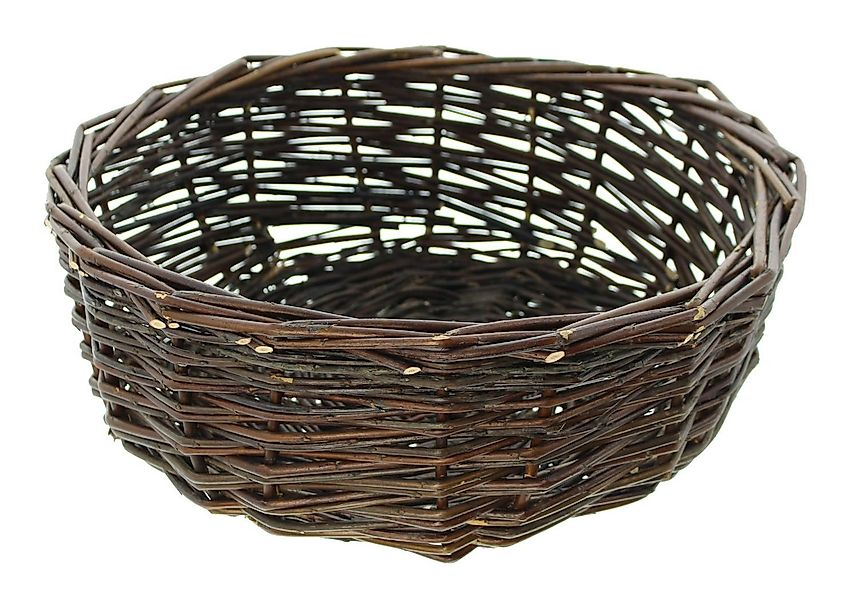 Frank Flechtwaren Dekoschale, Weidenschale Naturbraun groß günstig online kaufen