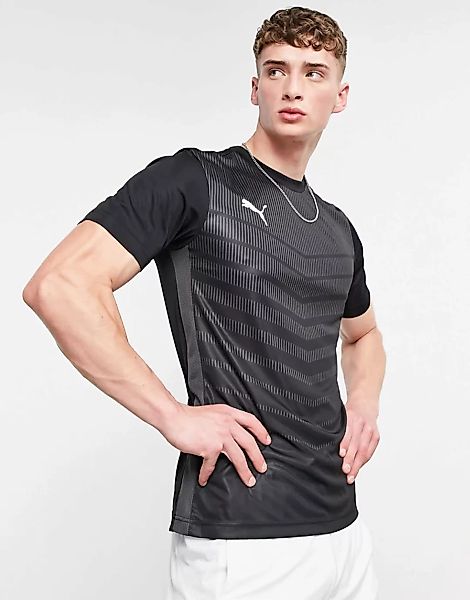Puma Football – Schwarzes Grafik-T-Shirt günstig online kaufen