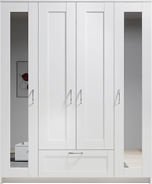 Schlafkontor Drehtürenschrank "Lepini, Kleiderschrank mit Spiegel und Schub günstig online kaufen