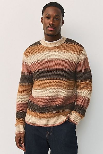 Next Rundhalspullover Gestreifter Regular Fit Rundhalspullover (1-tlg) günstig online kaufen
