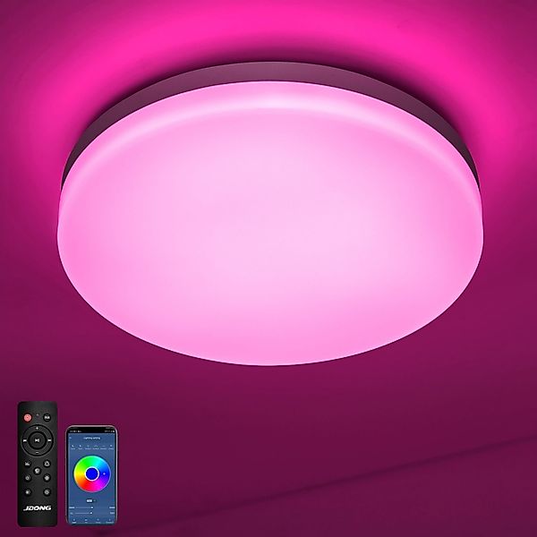 JDONG LED Deckenleuchte mit Bluetooth Lautsprecher günstig online kaufen