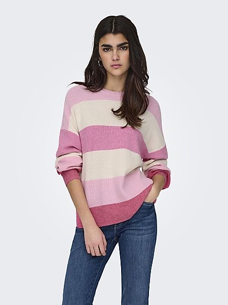 ONLY Longpullover Gerippt Strickpullover mit Tiefen günstig online kaufen
