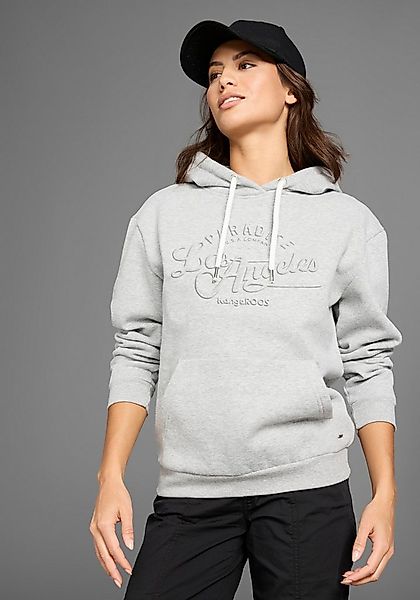 KangaROOS Kapuzensweatshirt mit gestanztem Druck günstig online kaufen