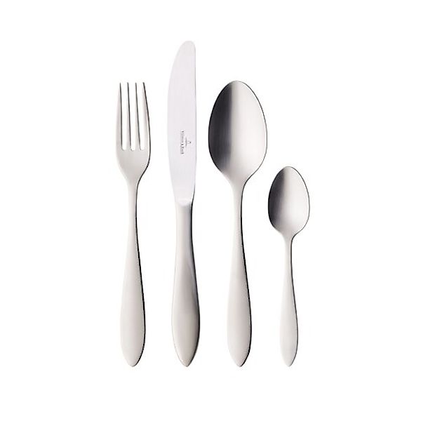 Villeroy & Boch Besteck-Set »Tafelbesteck gebürstet Arthur 24er Set grau« günstig online kaufen