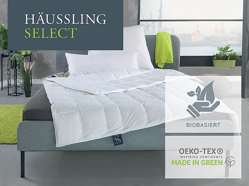Haeussling Gänsedaunenbettdecke »Select - Made in Green«, warm, Füllung 100 günstig online kaufen