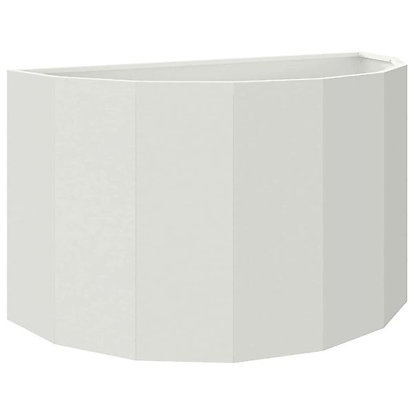 vidaXL Pflanzkübel Weiß 90 x 45 x 50 cm Stahl 883711 günstig online kaufen