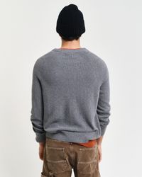 Gant Rundhalspullover COTTON WOOL RIB C-NECK günstig online kaufen