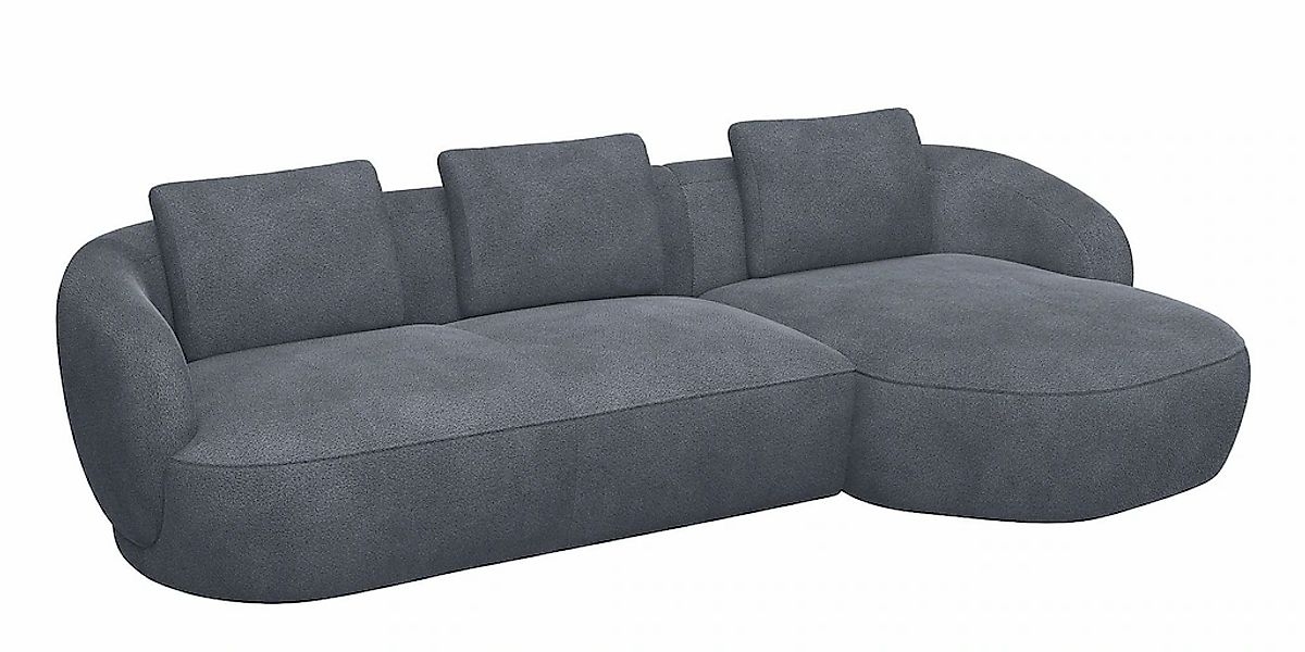 FLEXLUX Wohnlandschaft "Torino, rund, L-Form, Sofa-Ecke mit Recamiere, Long günstig online kaufen