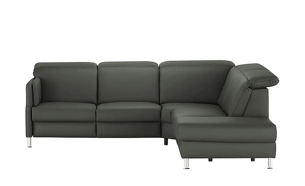 meinSofa Leder-Ecksofa  Leon ¦ grau ¦ Maße (cm): B: 259 H: 83 T: 236.0 Pols günstig online kaufen