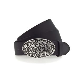 MUSTANG Koppelgürtel Florale Koppelschließe in mattem Silber, 3,5 cm günstig online kaufen