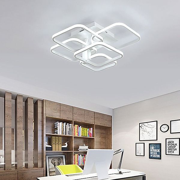 Daskoo Deckenleuchten 3/4/5 Quadrat LED Deckenlampe günstig online kaufen