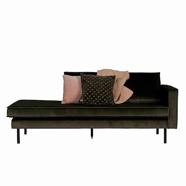Sofa in Dunkelgrün Stoff günstig online kaufen
