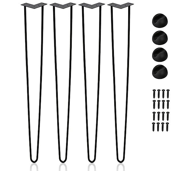 Clanmacy Tischbein 4x Tischbeine Hairpin Legs für Kommode - 15-72cm günstig online kaufen