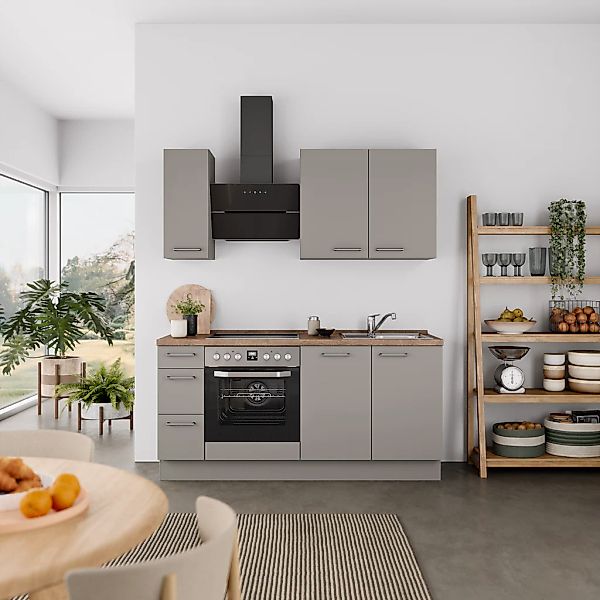 nobilia® Küchenzeile »"Laser II", Ausrichtung wählbar, Breite 180 cm« vormo günstig online kaufen