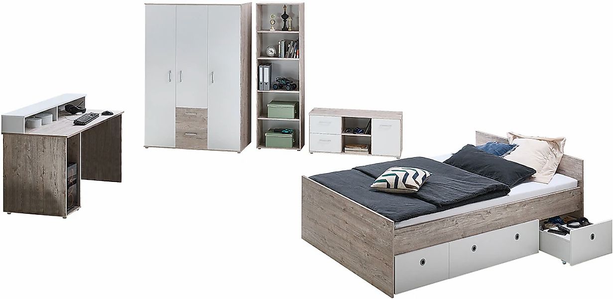 Home affaire Jugendzimmer-Set "Jugendzimmer-Set "Rieke" 5-teilig" Set, 5 St günstig online kaufen