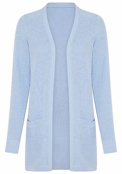 Tamaris Strickjacke mit Taschen und moderner Perlstrickstruktur günstig online kaufen