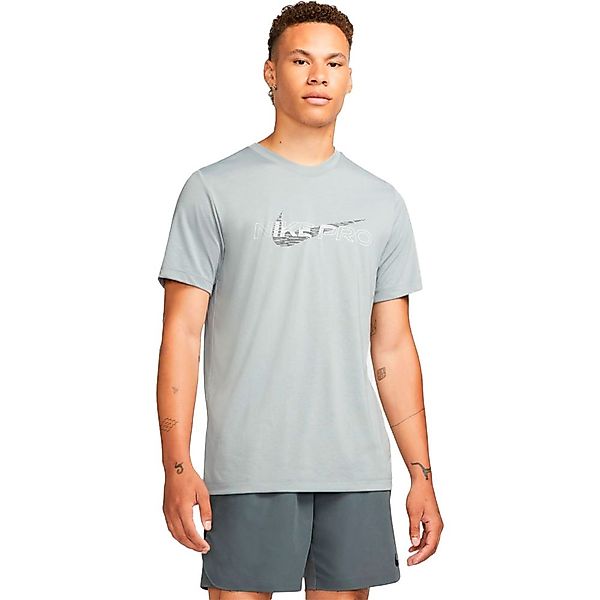 Nike Pro Dri Fit Graphic Kurzärmeliges T-shirt XL Particle Grey günstig online kaufen