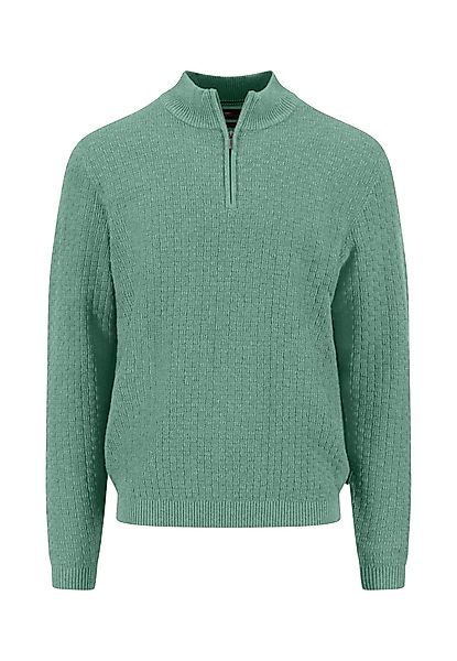 FYNCH-HATTON Strickpullover Zip Troyer, structure fern günstig online kaufen