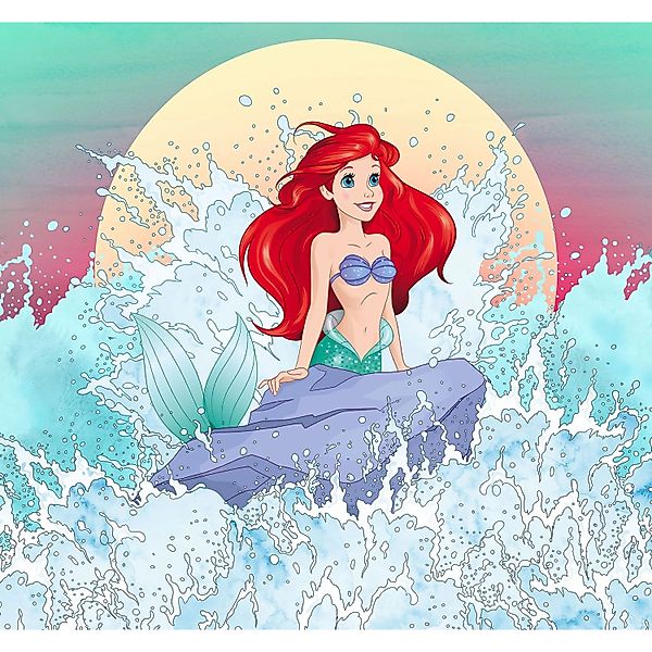 Disney Fototapete Arielle - Die Meerjungfrau Multicolor 300 x 280 cm 610776 günstig online kaufen