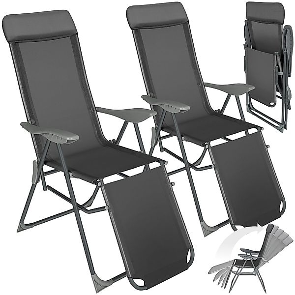 tectake Gartenstuhl 2er Set Gartenstuhl (Set, günstig online kaufen