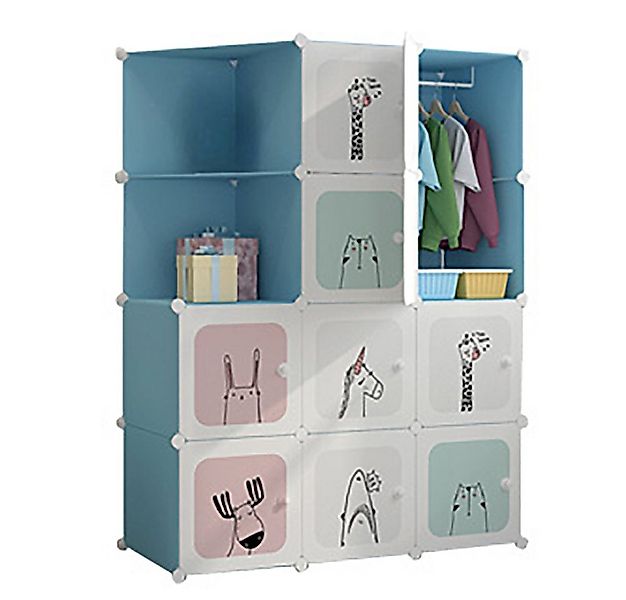 GarveeMore Kinderkleiderschrank Kinderkleiderschrank Kinderregal Schuhregal günstig online kaufen