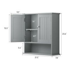 Semiocthome Hängeschrank Wandbadezimmerschrank mit 2 Türen günstig online kaufen
