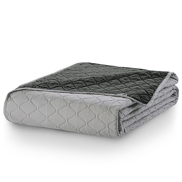 DecoKing Tagesdecke Bettüberwurf mit Uni Wendedesign günstig online kaufen