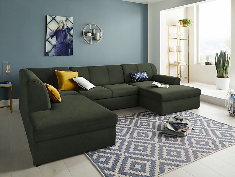 DOMO collection Wohnlandschaft "Topper, elegant und zeitlos, komfortabel, U günstig online kaufen