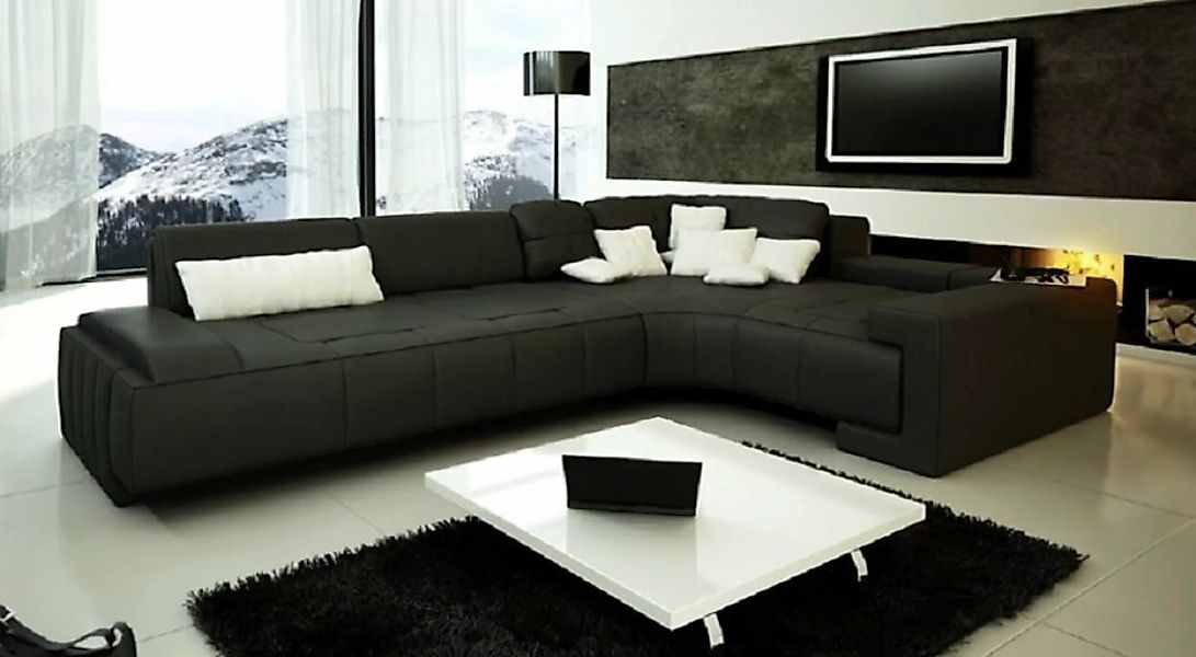 JVmoebel Ecksofa Leder Modern Couch Wohnlandschaft Ledersofa Sofa L-Form Ro günstig online kaufen