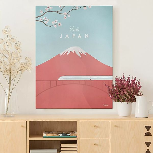 Leinwandbild Reiseposter - Japan günstig online kaufen