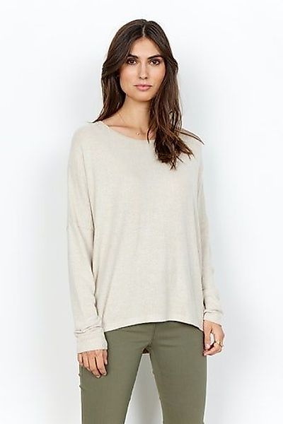soyaconcept Rundhalsshirt SC-BIARA 1 bequemer Pullover, elastische Viskose- günstig online kaufen