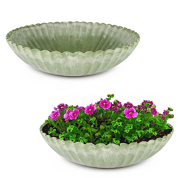 matches21 HOME & HOBBY Blumentopf Runde günstig online kaufen