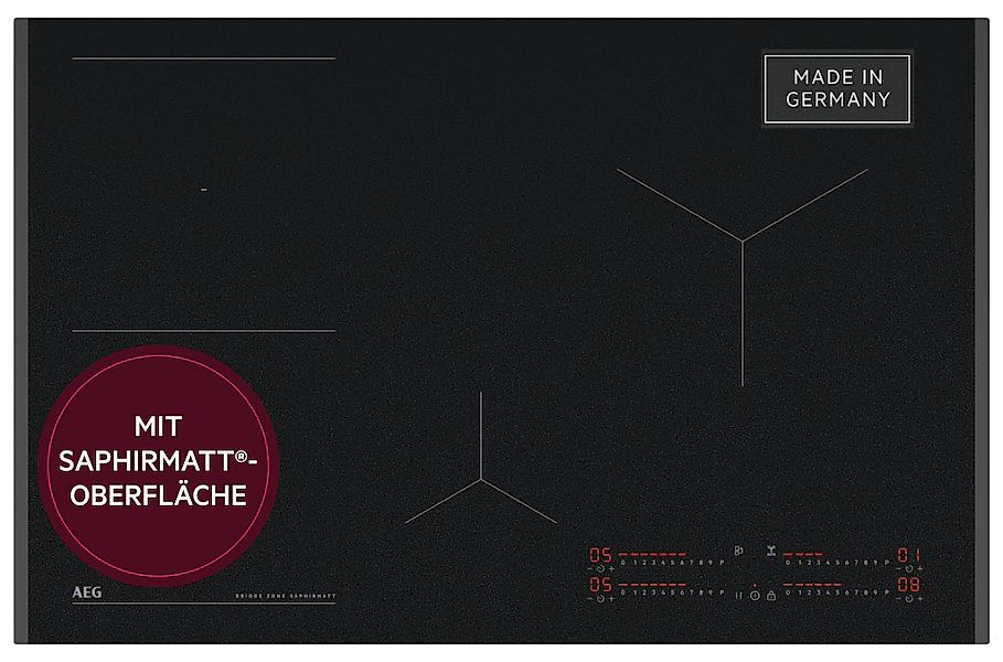 AEG Induktions-Kochfeld "TII84B0FFZ" SaphirMatt- 4x kratzresistentere Oberf günstig online kaufen
