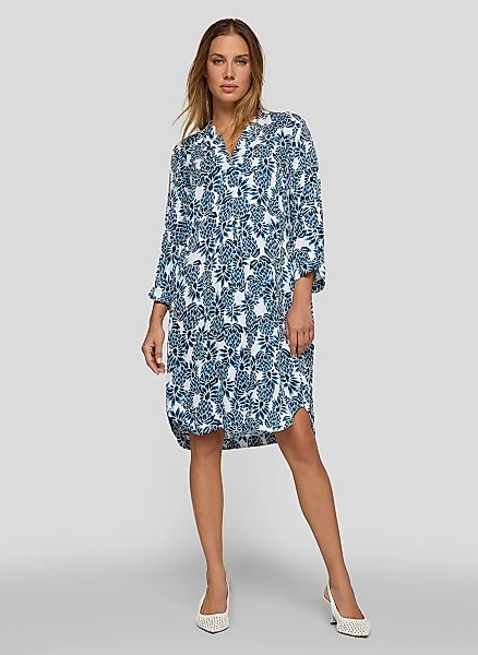 Rabe Druckkleid Eingrifftaschen mit floralem Allover-Print günstig online kaufen