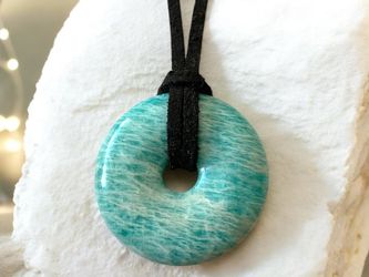 Steinfixx® Lange Kette echter Edelsteindonut 30 günstig online kaufen