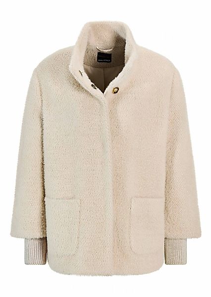 GOLDNER Kurzjacke "Kurzgröße Flauschiger Kurzmantel mit Stehkragen" mit Str günstig online kaufen