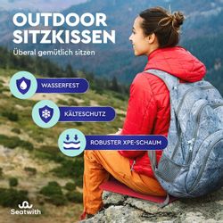 Seatwith Thermositzkissen Sitzmatte/Faltbares Iso-Thermo-Sitzkissen, mit Tr günstig online kaufen