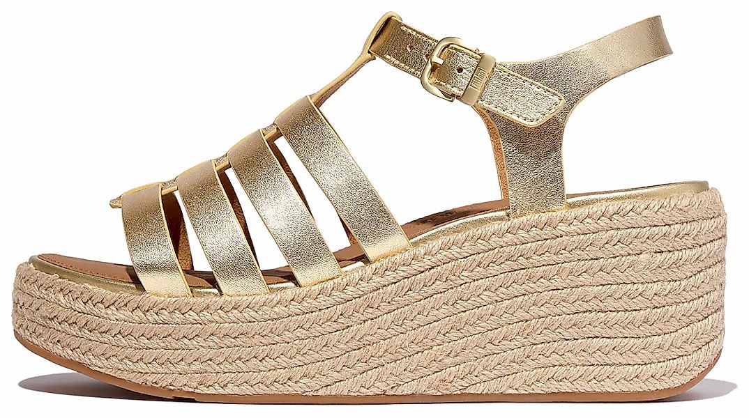 Fitflop PLATFFORMS Keilsandalette, Plateau Sandale im schönen Metallic-Look günstig online kaufen