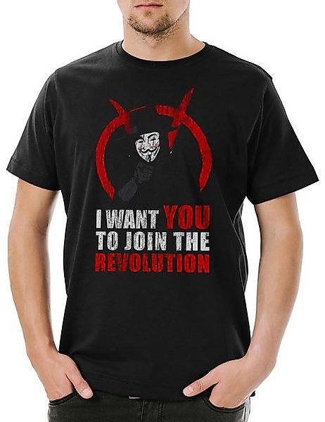 Urban Backwoods Print-Shirt Urban Backwoods Join The Revolution Herren T-Sh günstig online kaufen